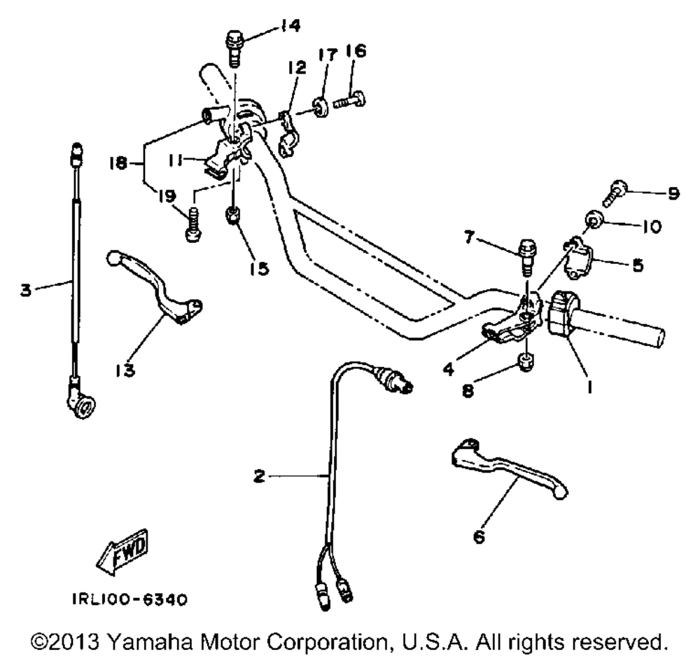 Handle switch lever