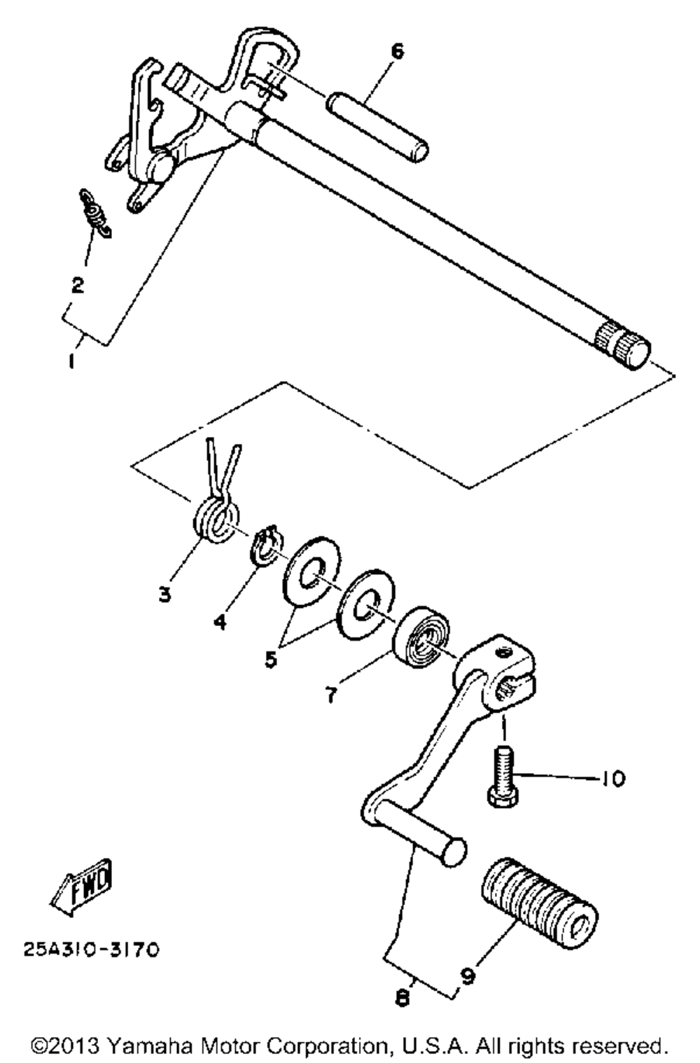 Shift shaft