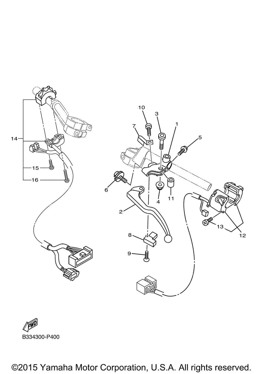 Handle switch lever