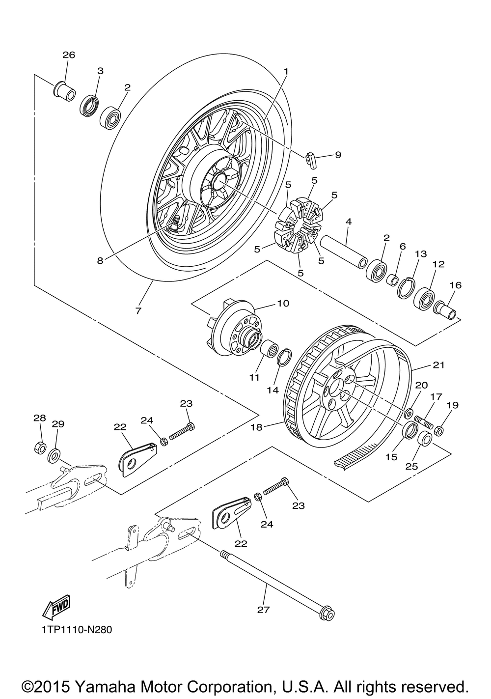 Rear wheel