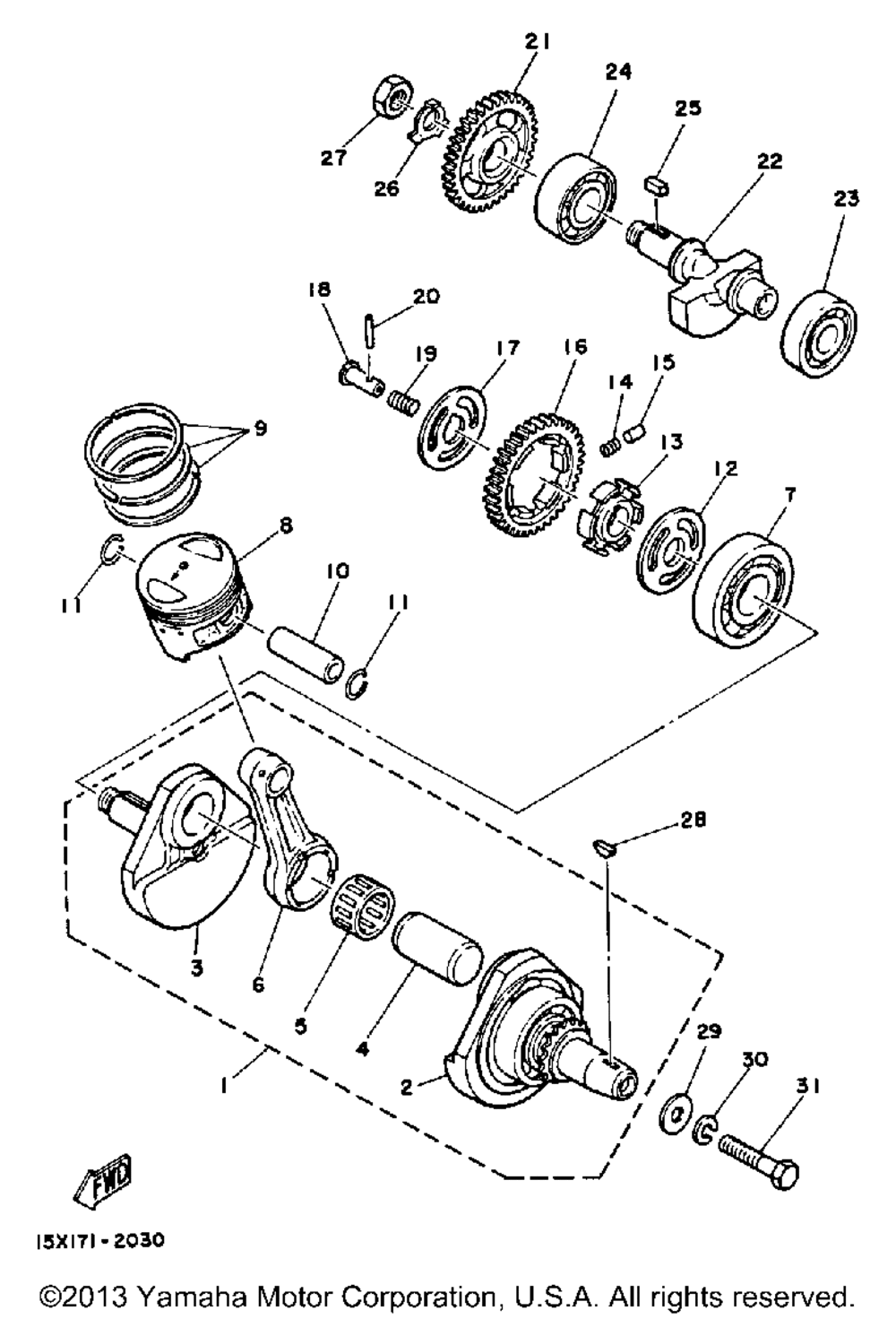 Crankshaft - piston