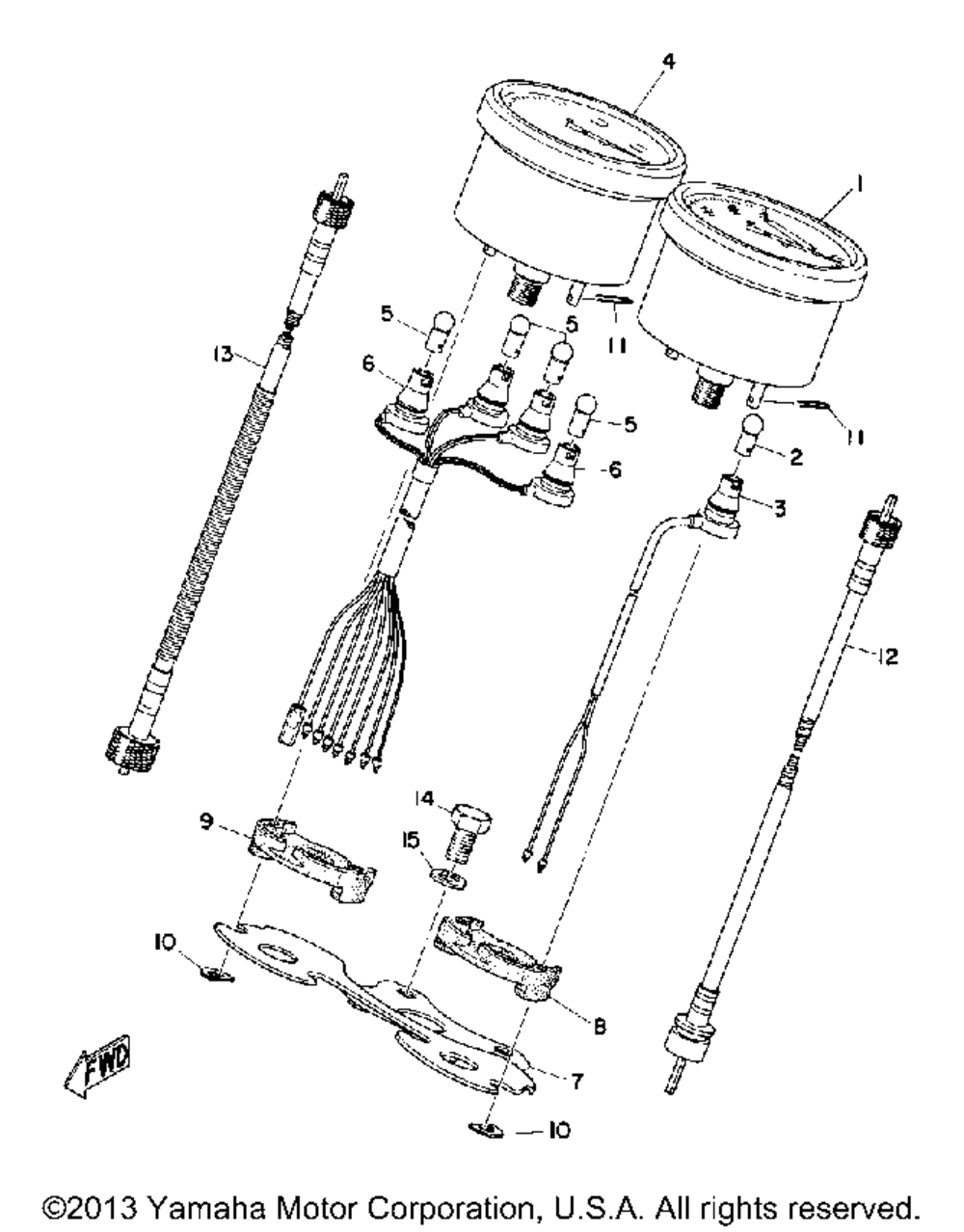 Speedometer - tachometer