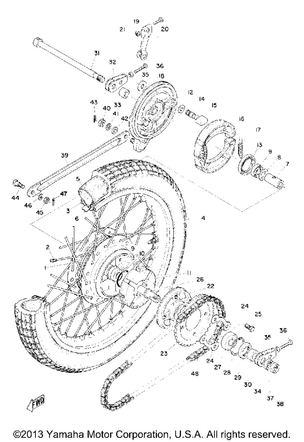 Rear wheel