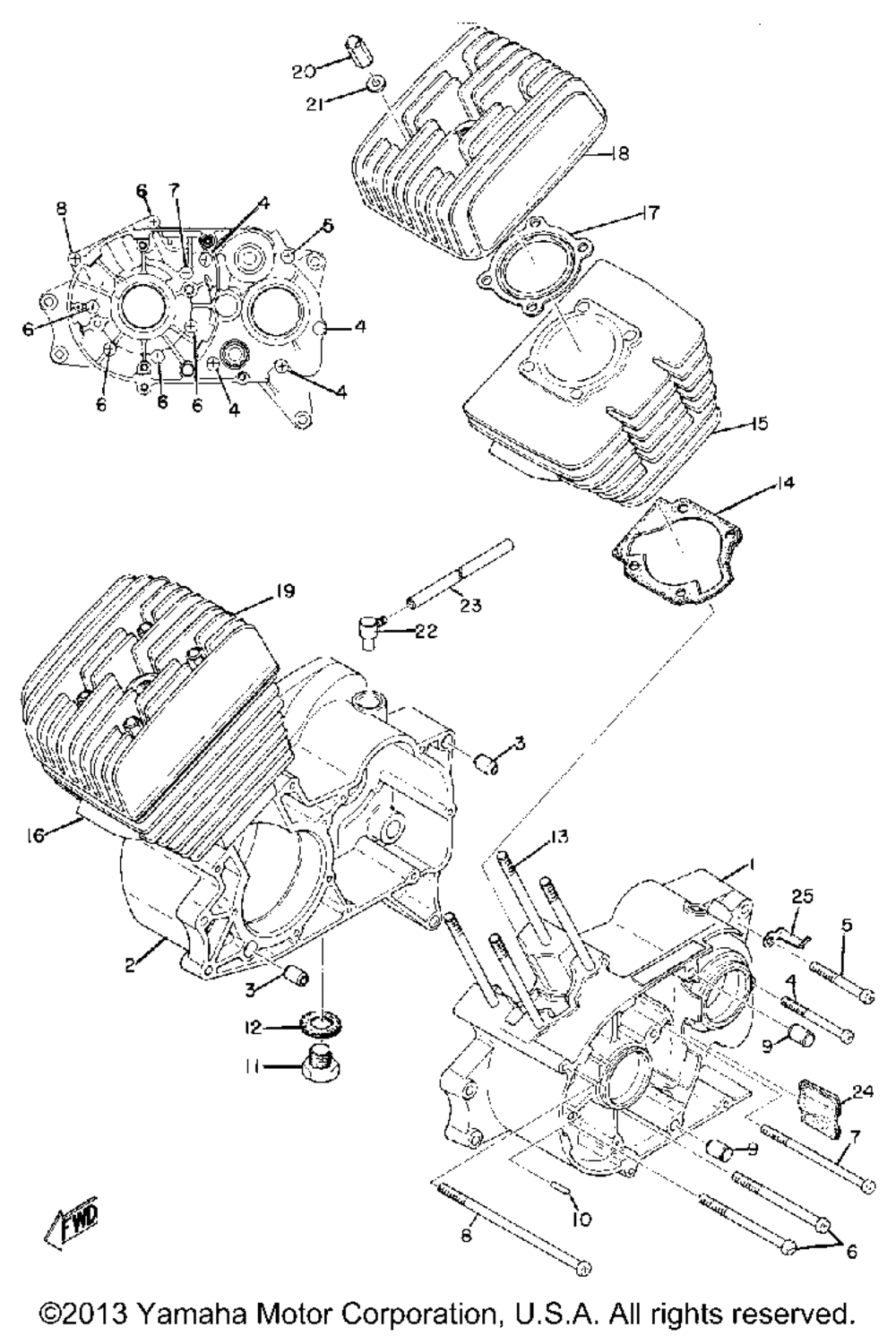 Cylinder - crankcase