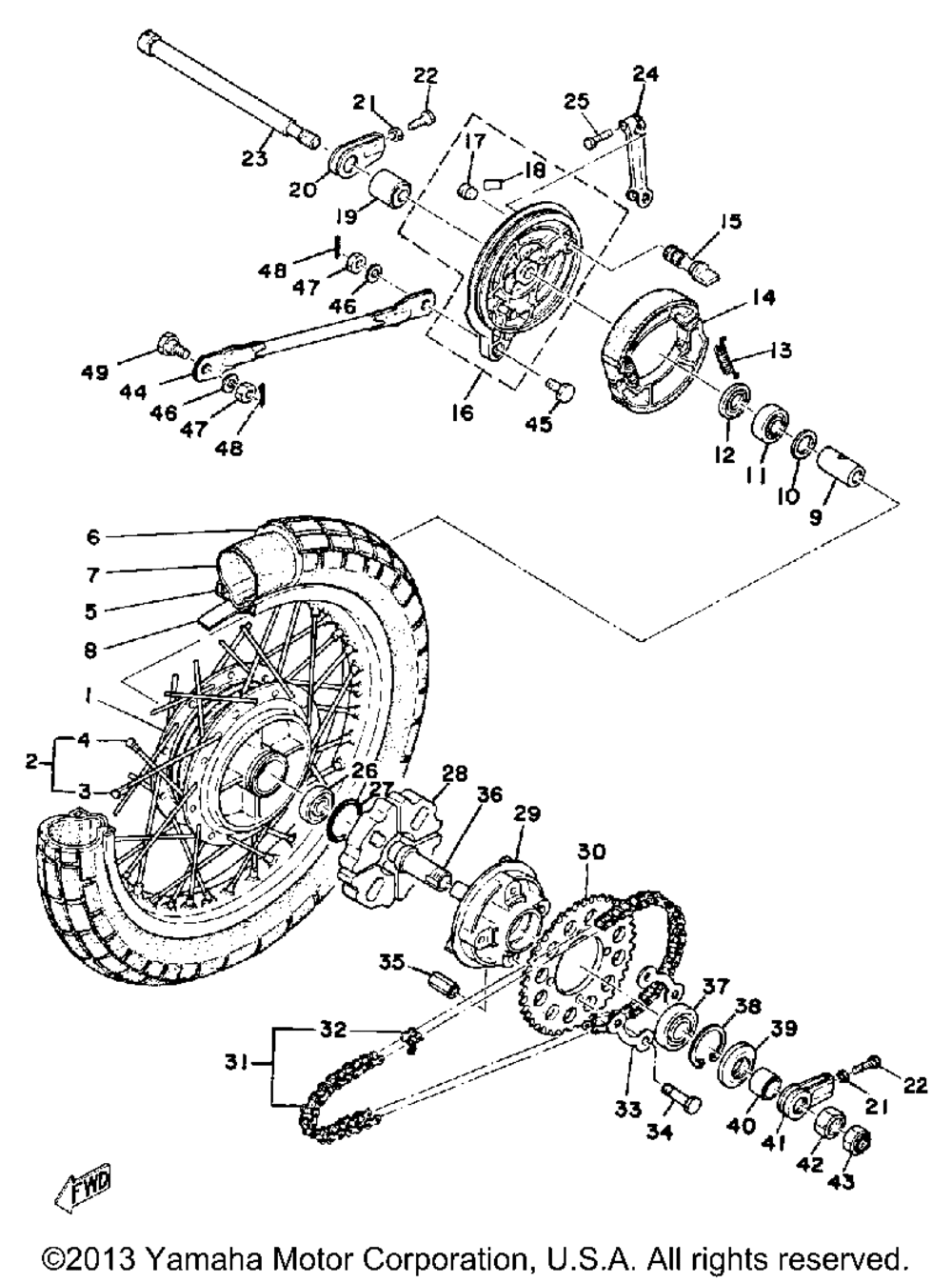 Rear wheel