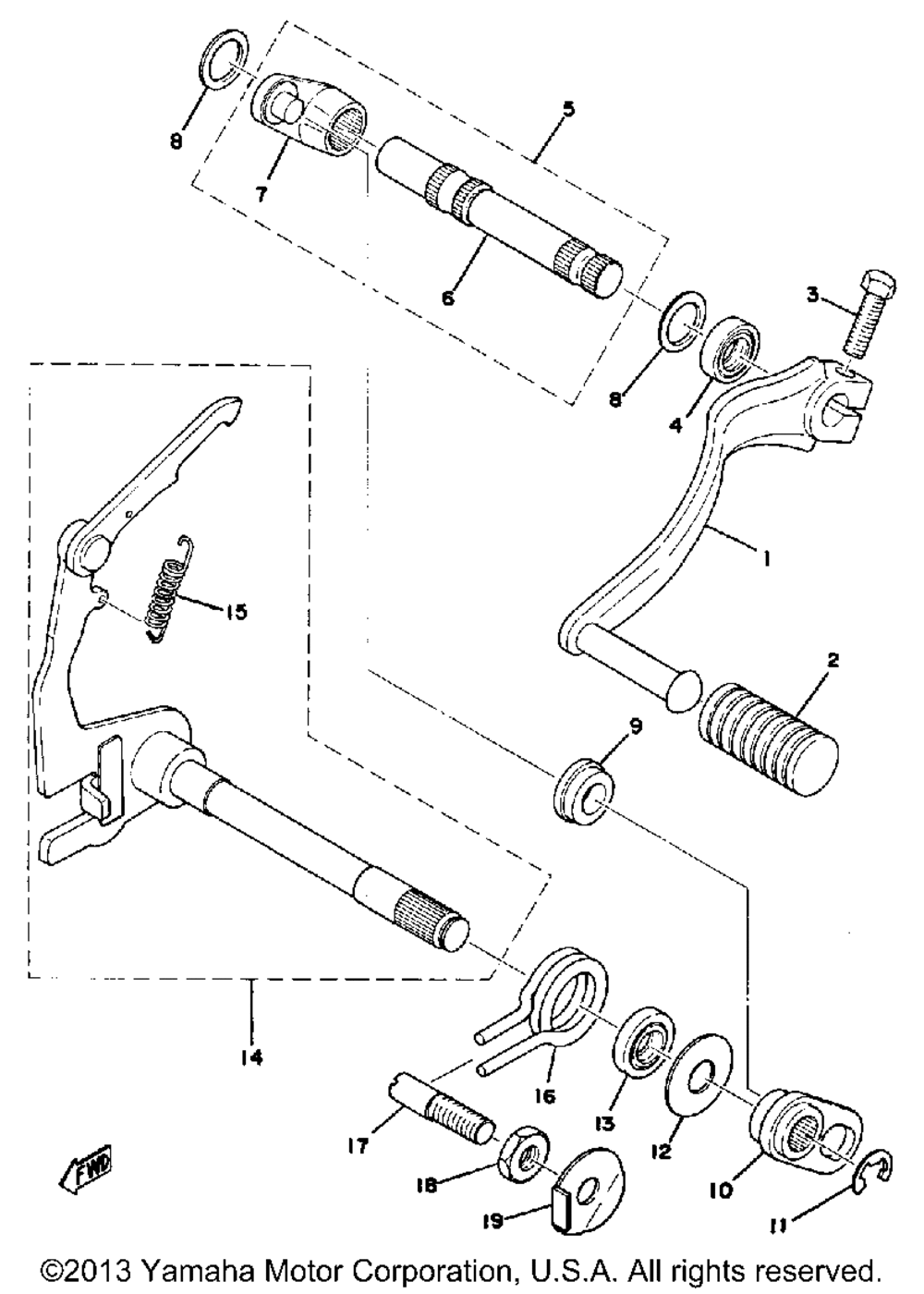 Shift shaft