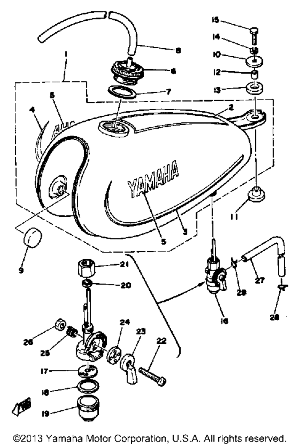 Fuel tankdt100f