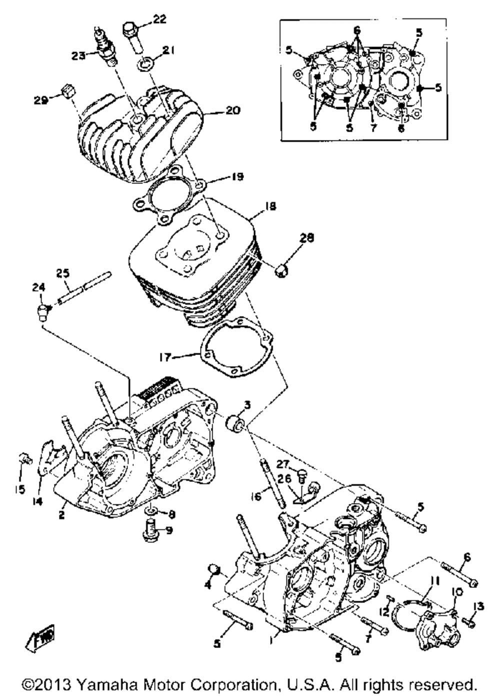 Cylinder crankcase