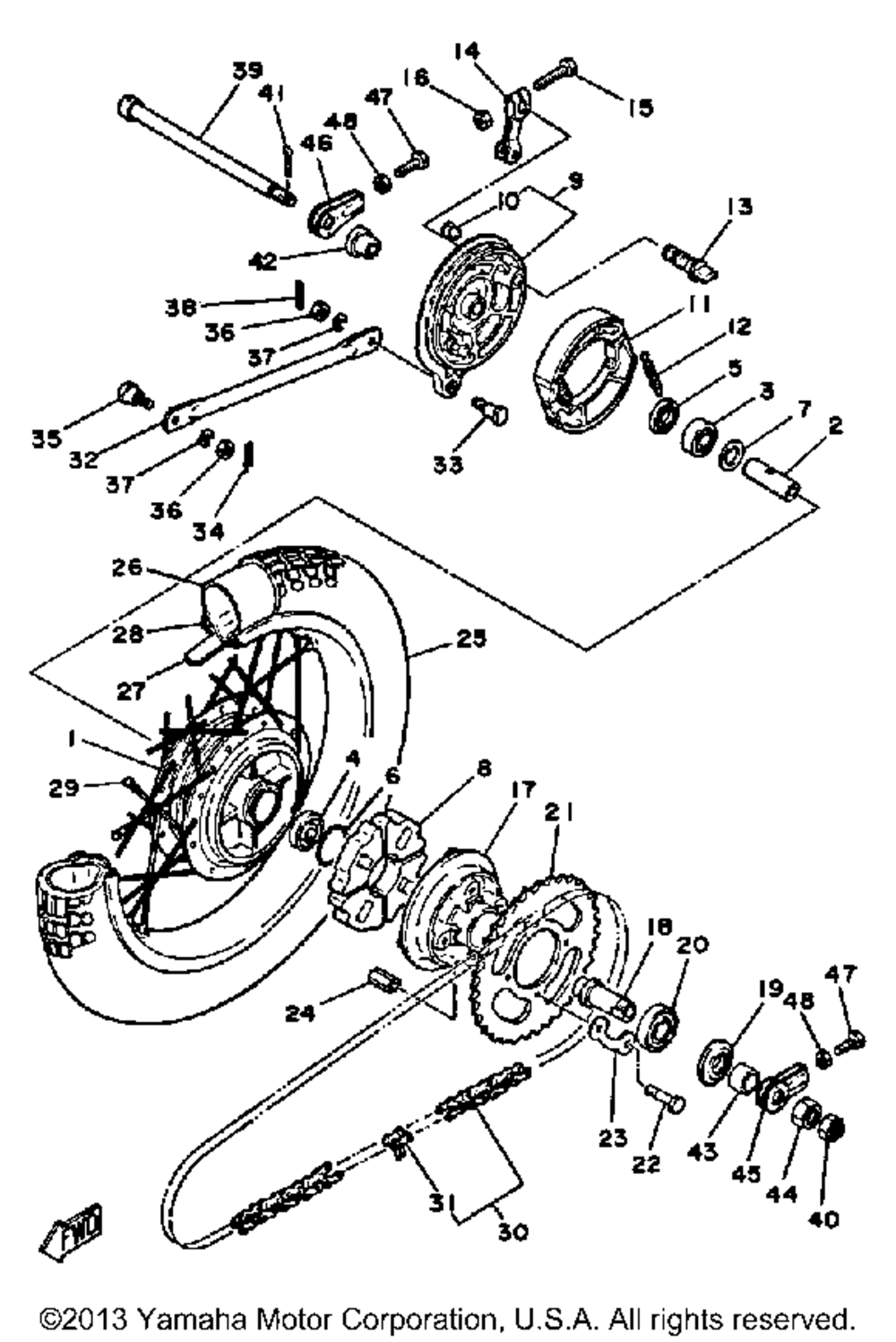 Rear wheel