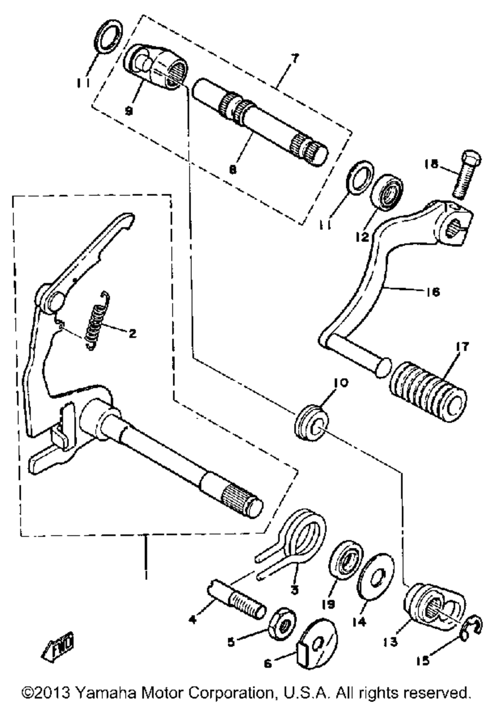 Shift shaft