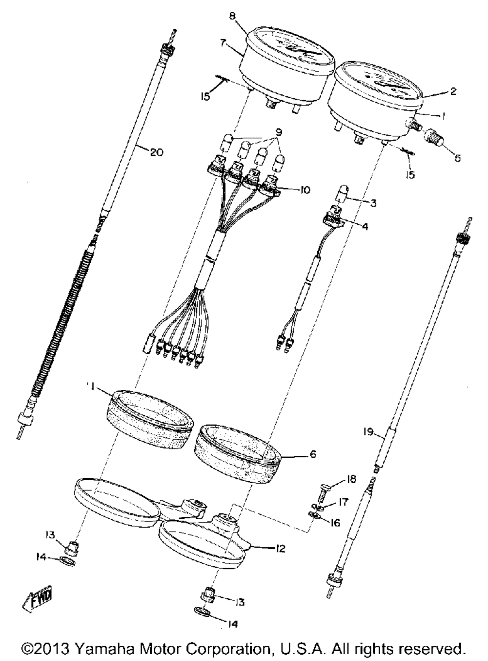 Speedometer - tachometer