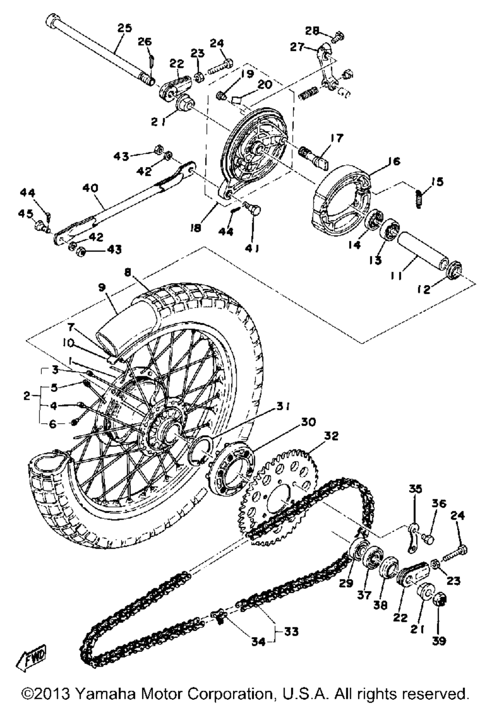 Rear wheel