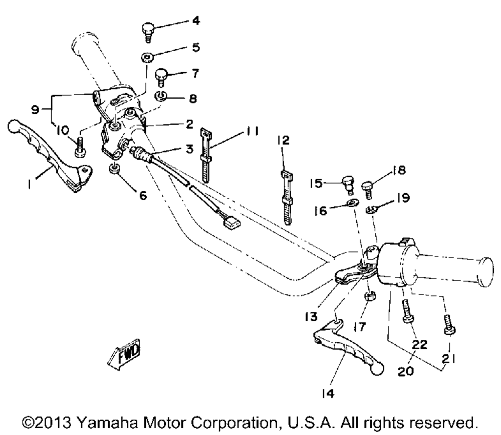 Handle switch lever