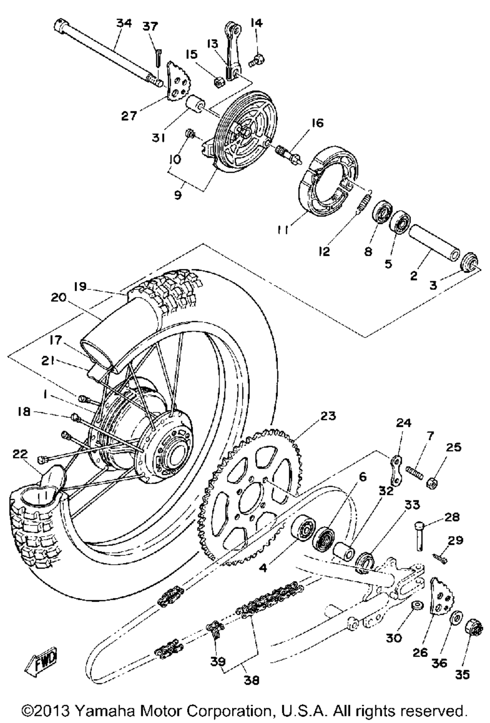 Rear wheel