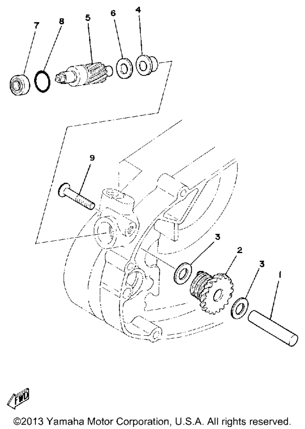 Tachometer gear