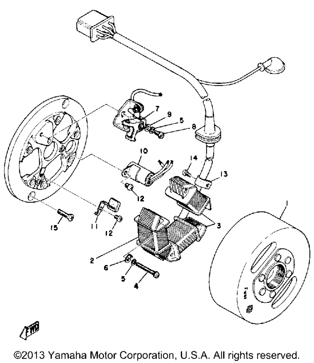 Flywheel magneto