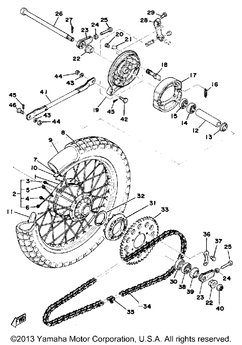 Rear wheel