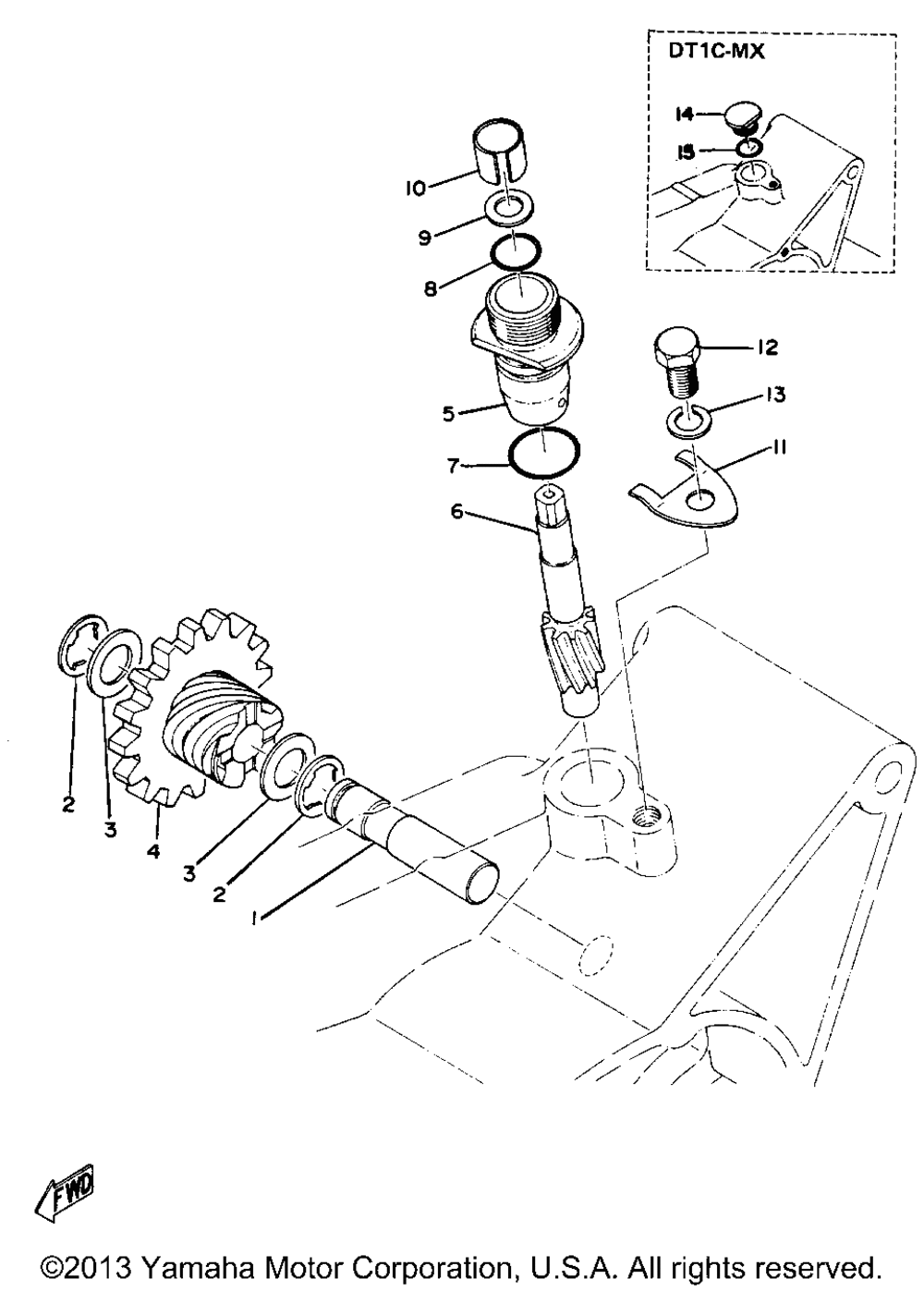 Tachometer gear