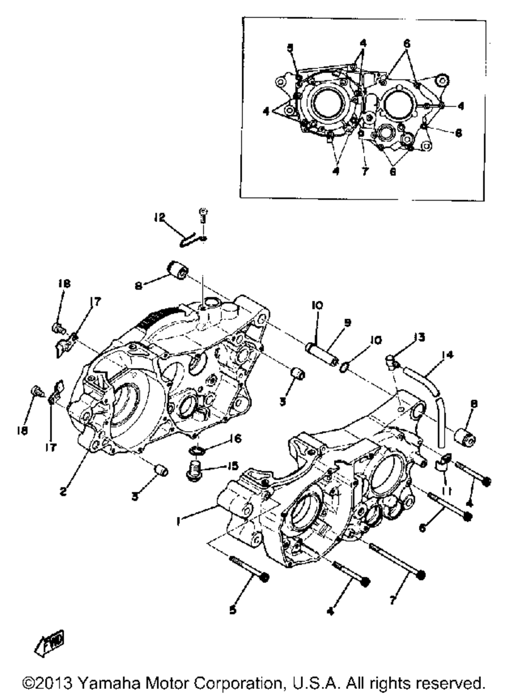 Crankcase 250b - c - 400b - c