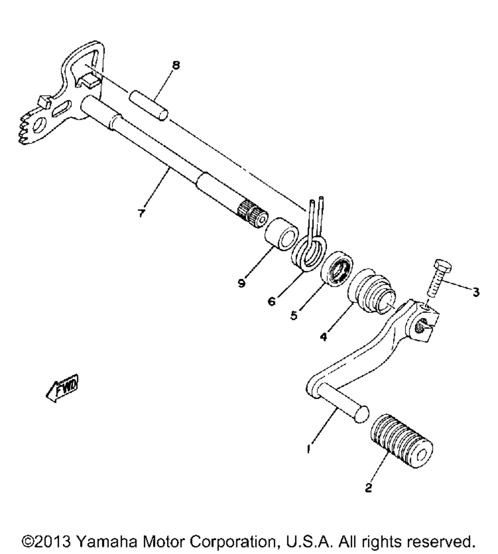 Shift shaft