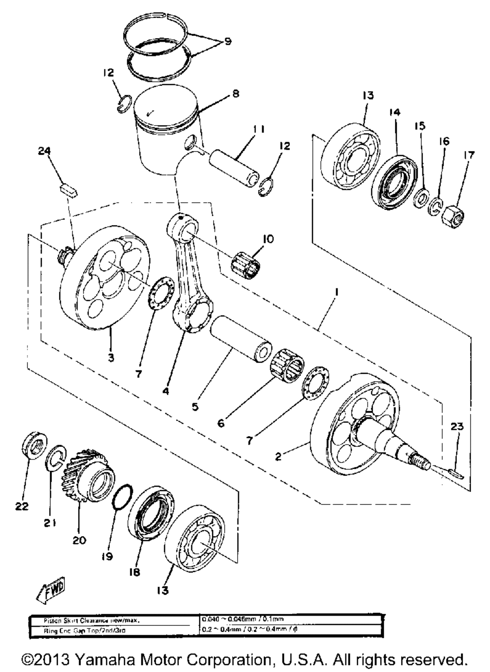 Crankshaft - piston