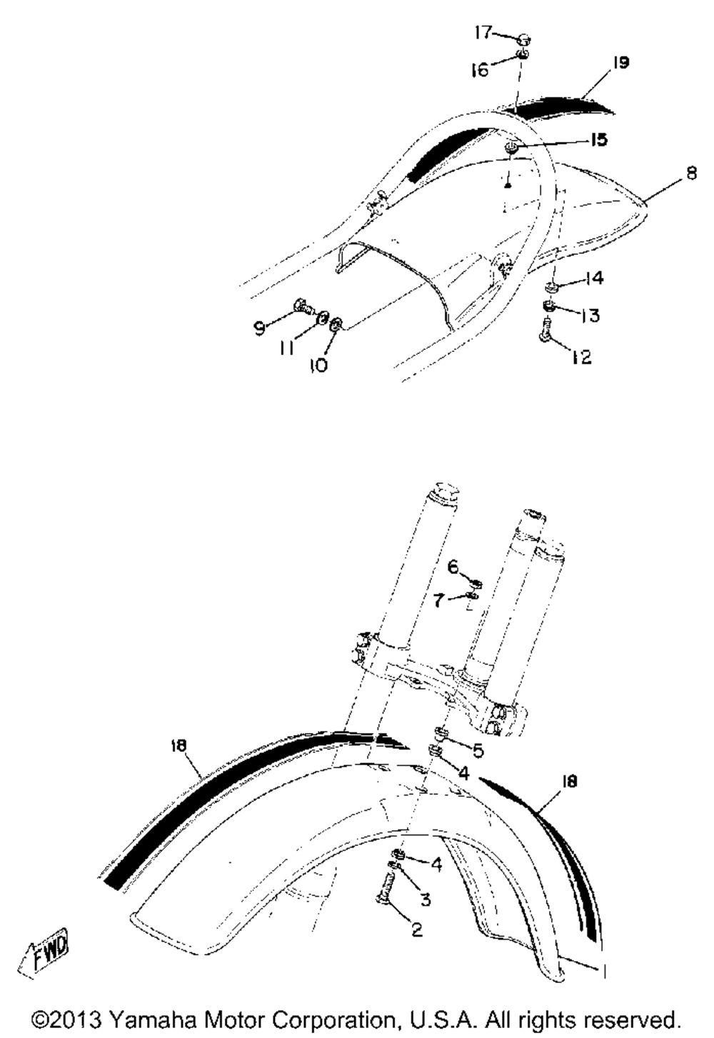 Front fender - rear fender