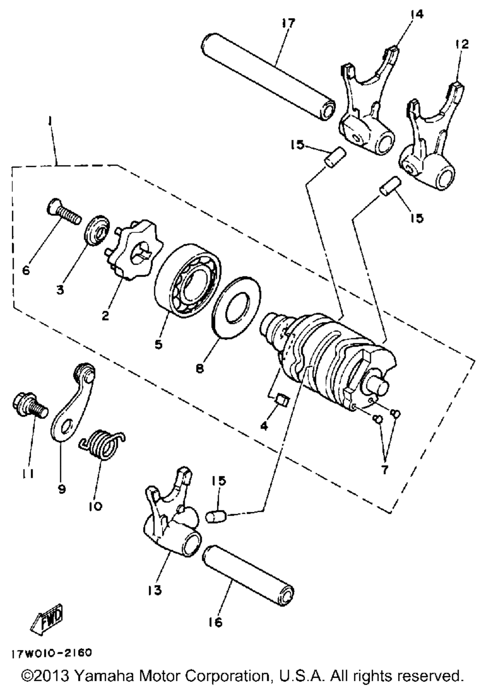 Shift cam - fork