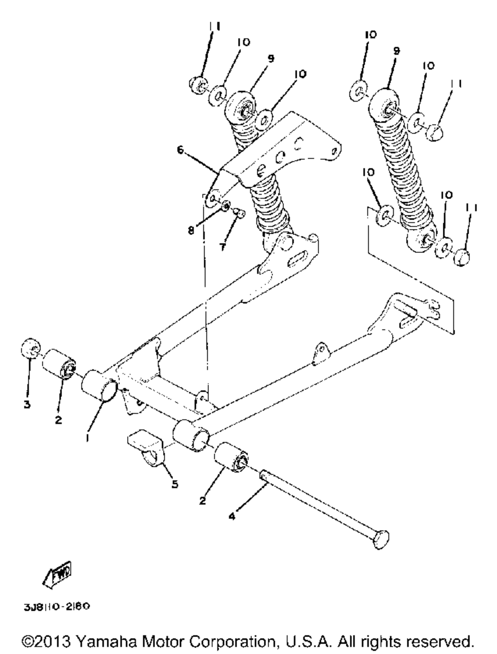 Rear arm - suspensiondt80h - j - k