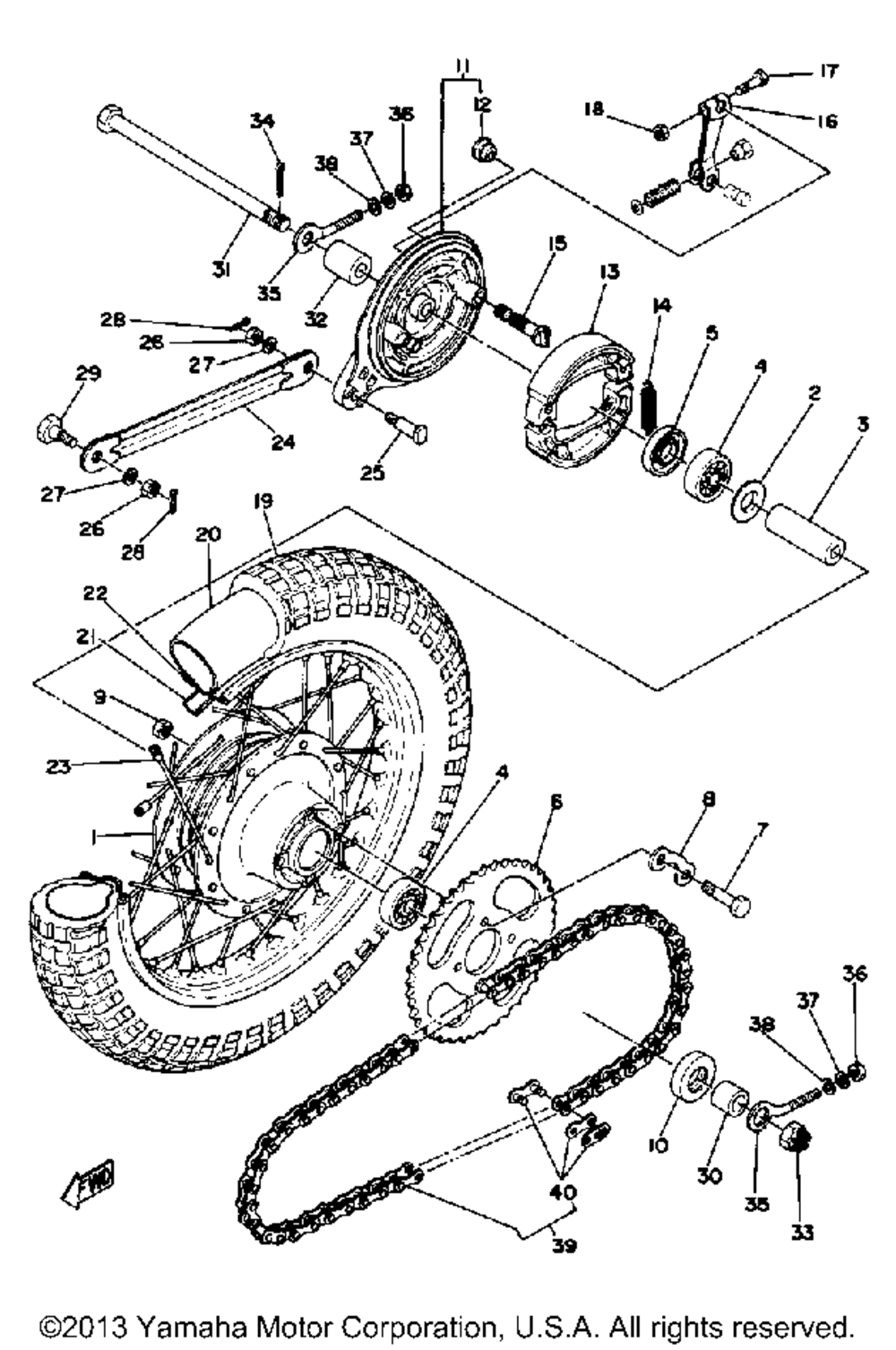 Rear wheeldt80h - j - k