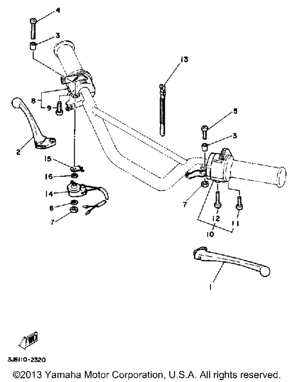 Handle switch - leverdt80j - k