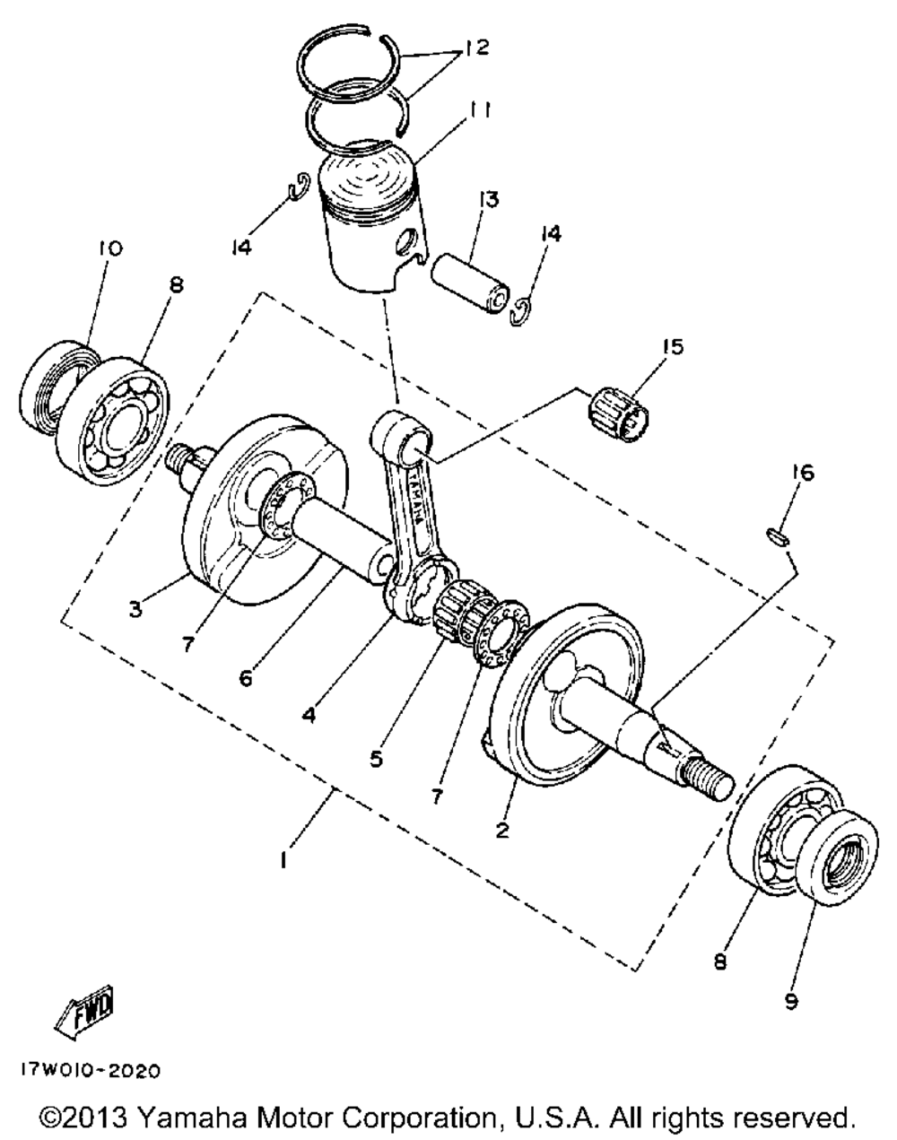 Crankshaft - piston