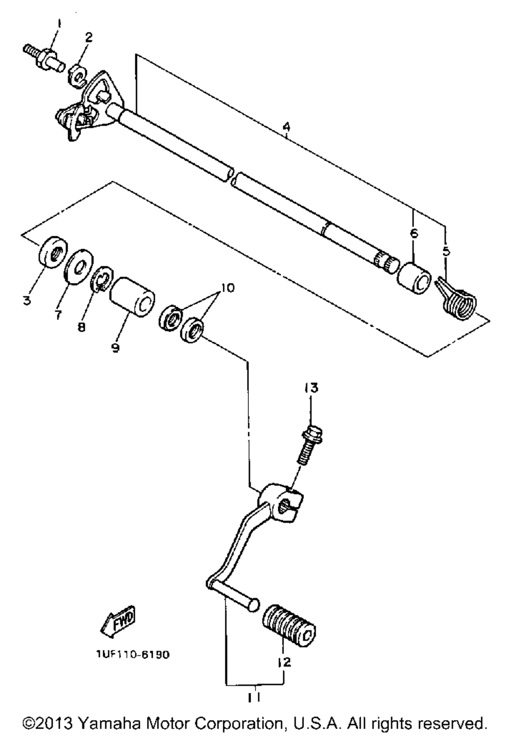 Shift shaft