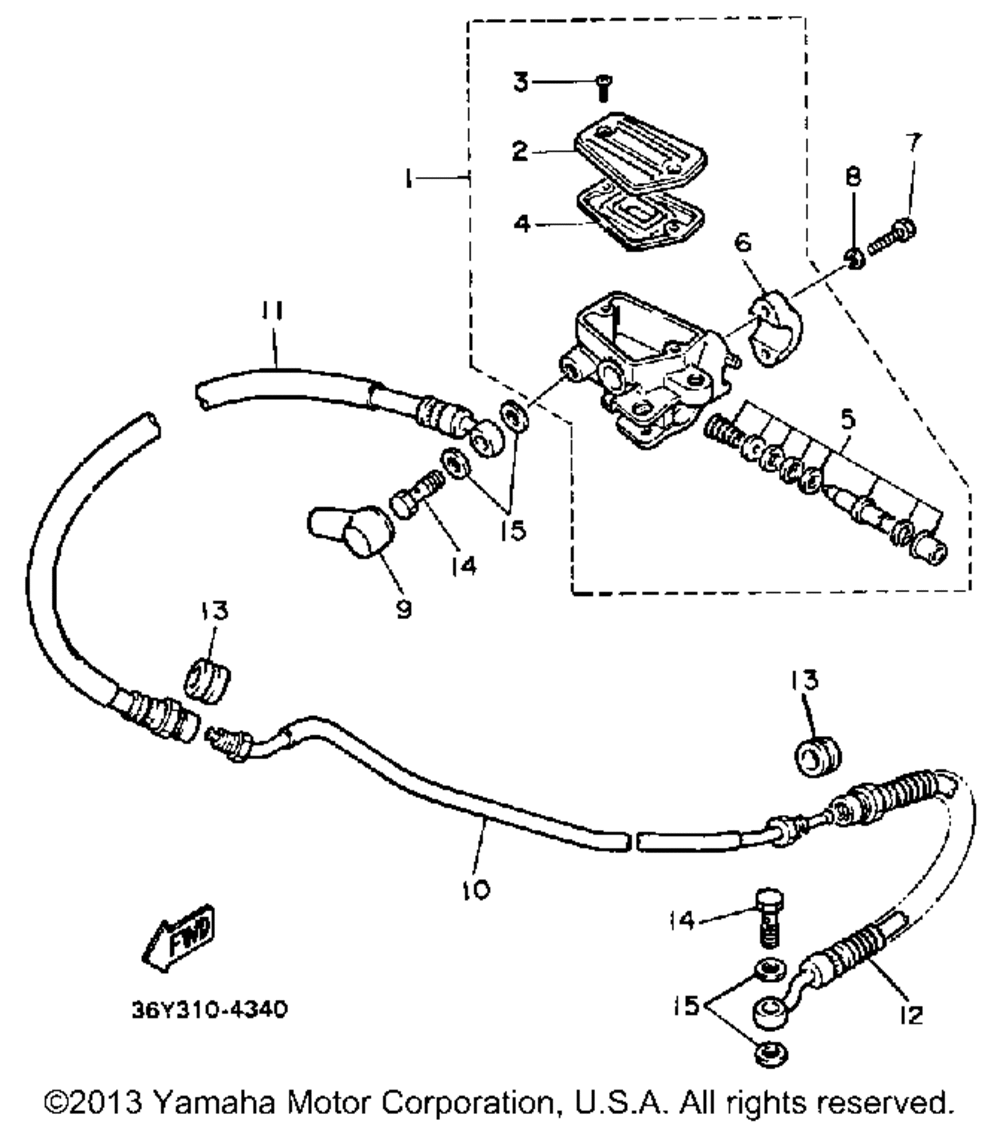 Front master cylinder 2