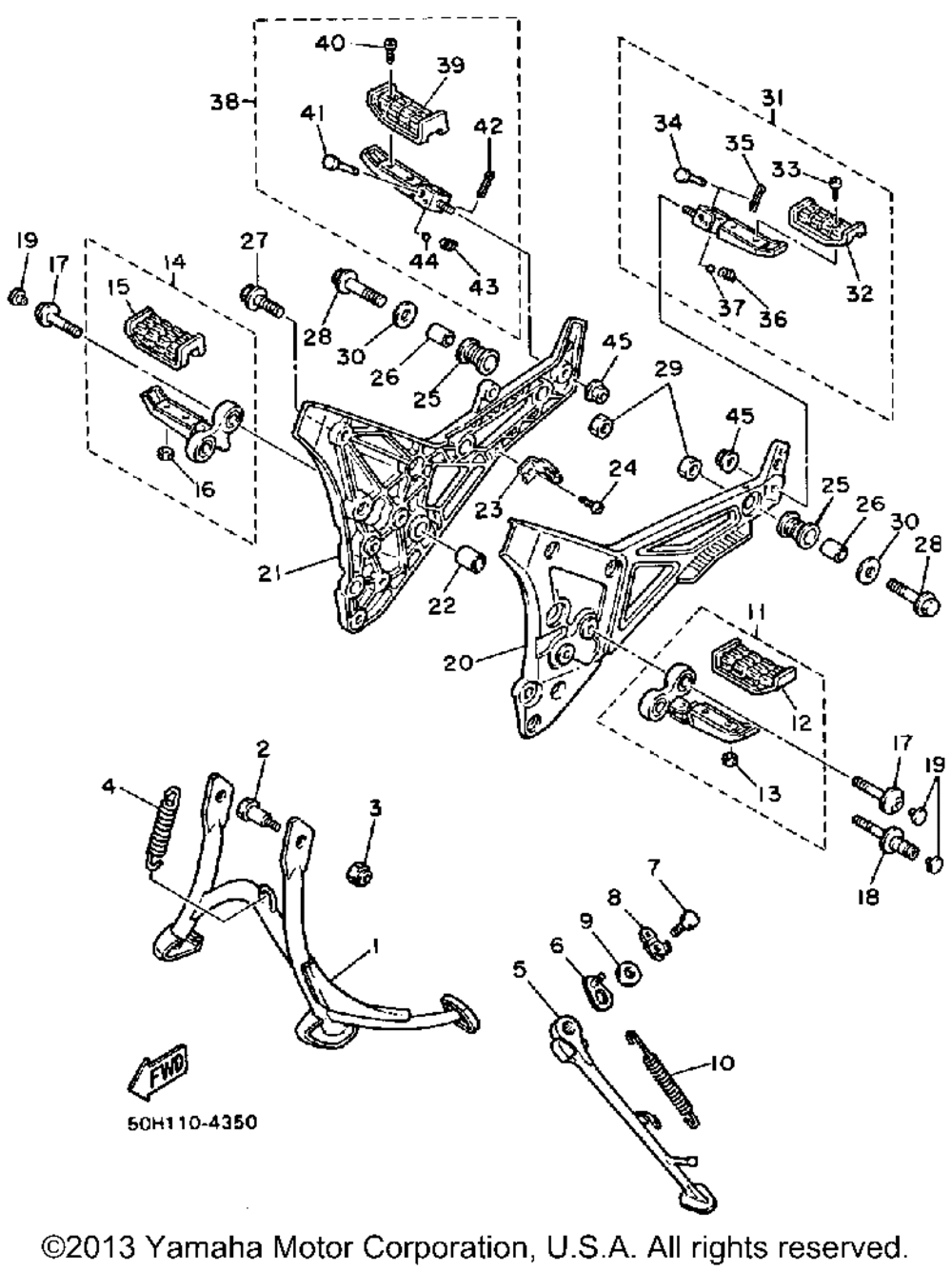 Stand footrest