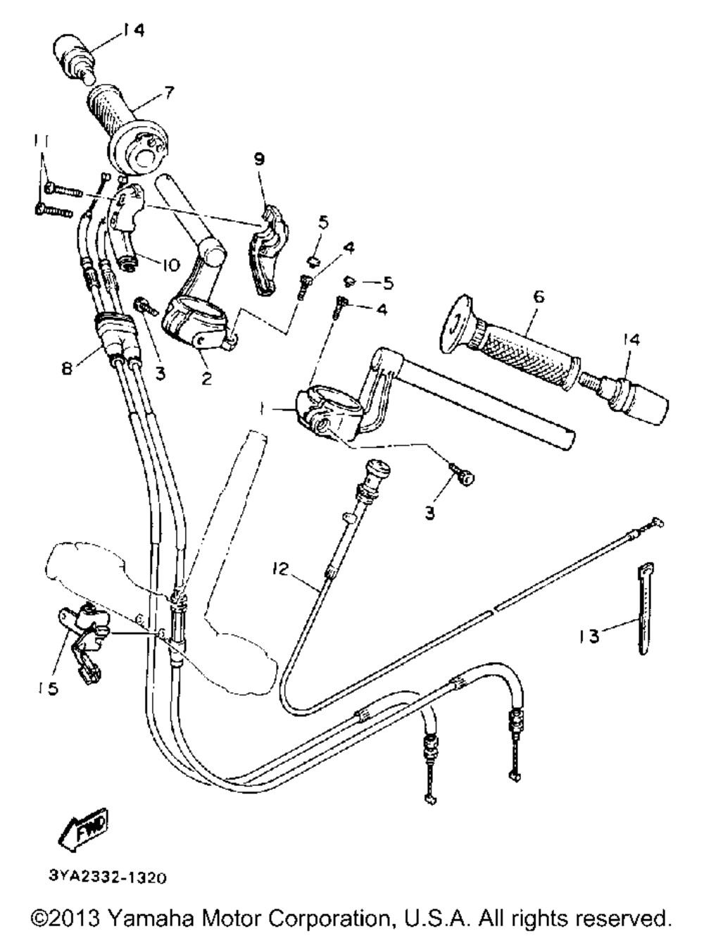 Handlebar cable