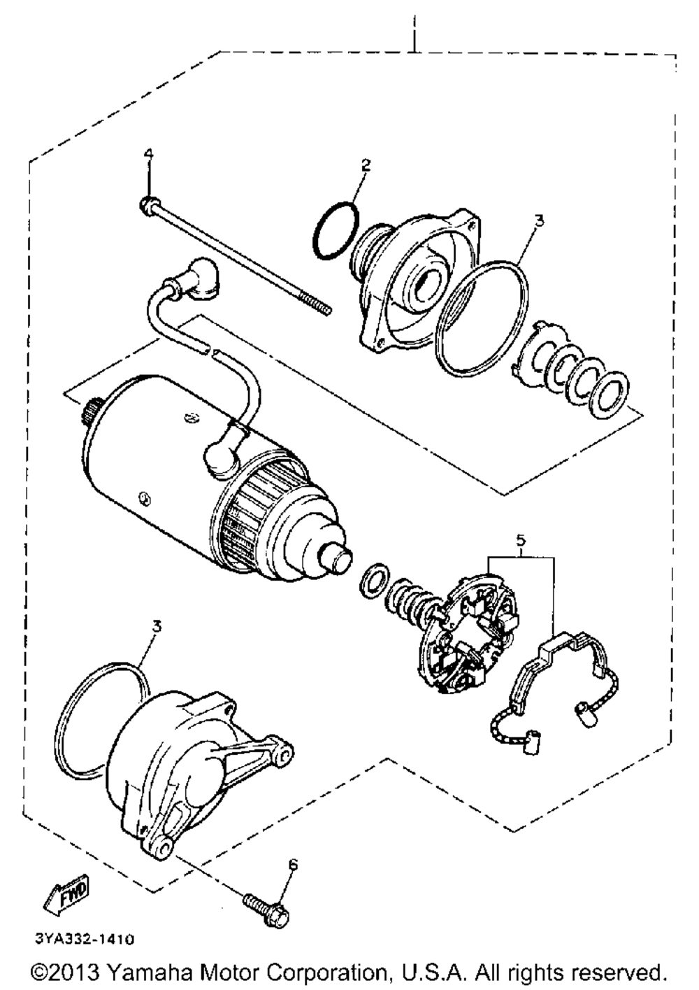 Starting motor