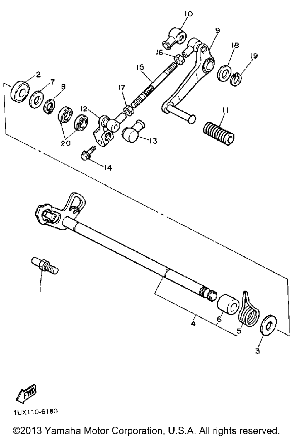 Shift shaft