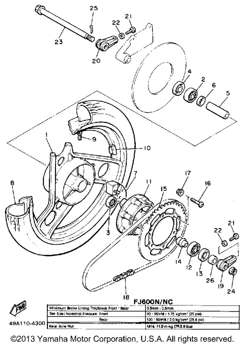 Rear wheel