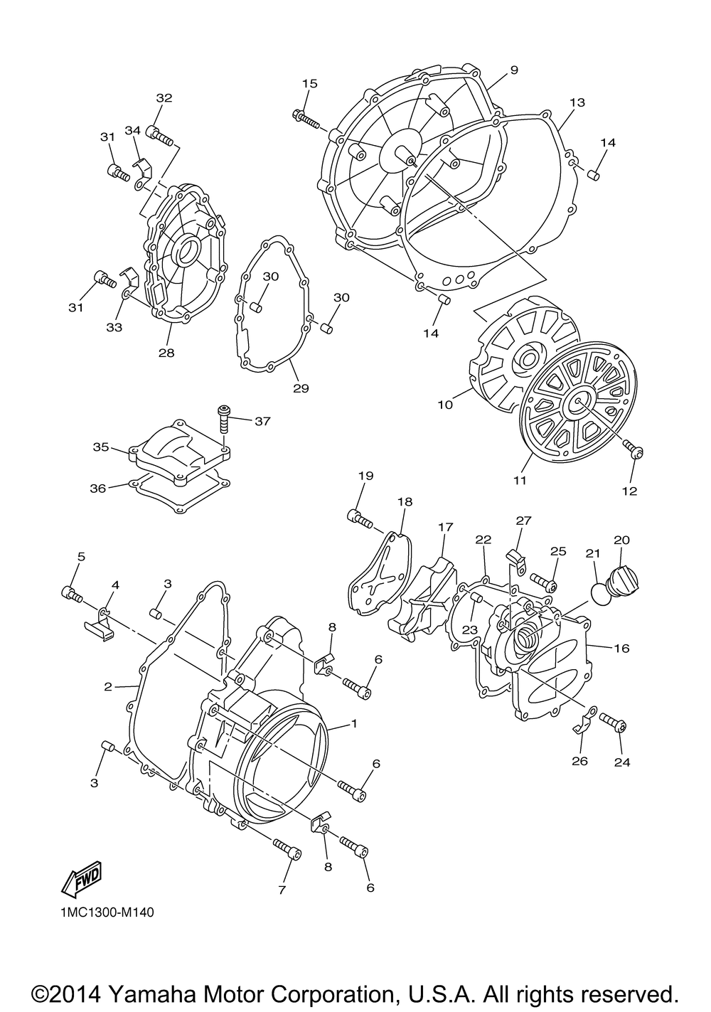 Crankcase cover 1