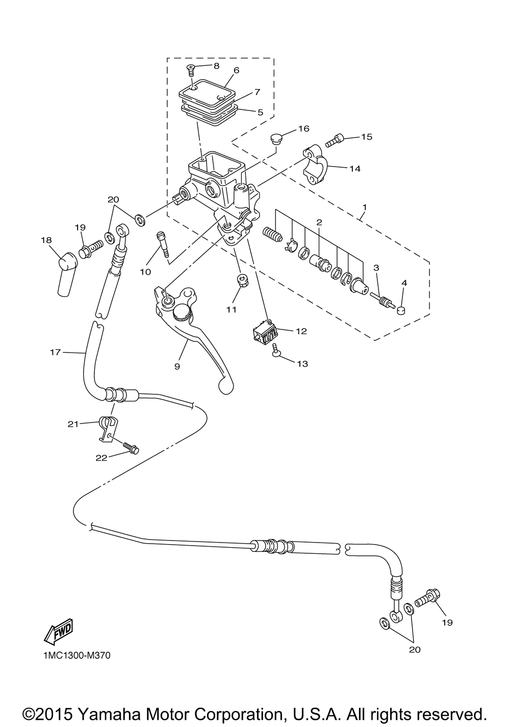 Front master cylinder 2