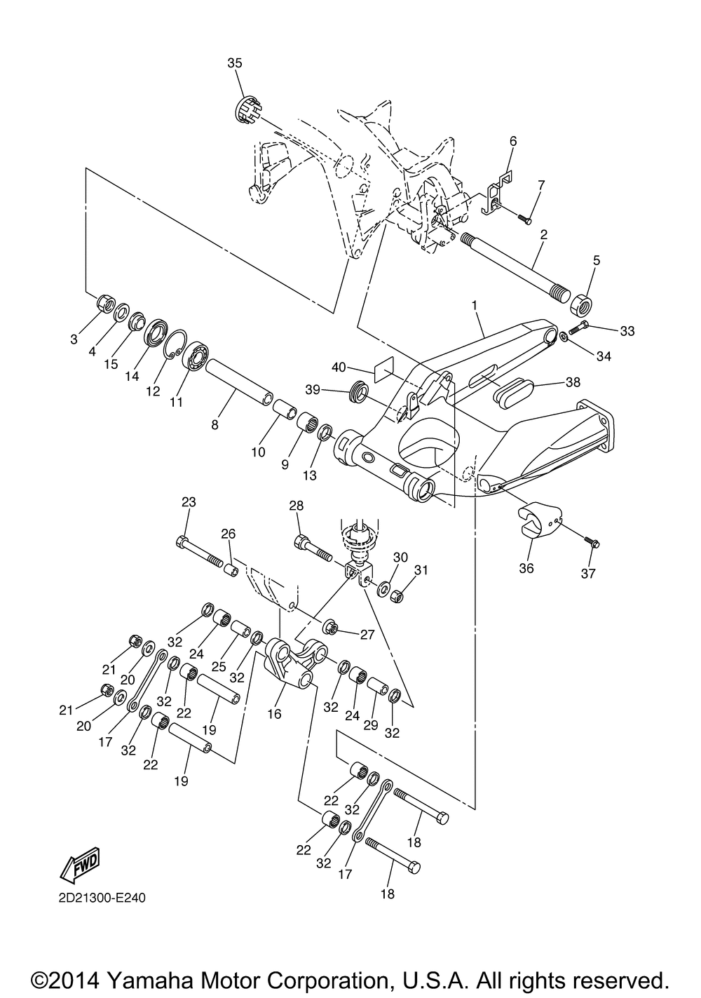 Rear arm