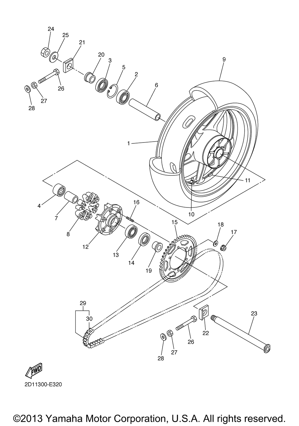 Rear wheel