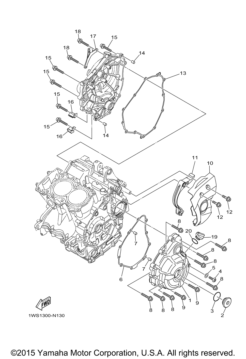 Crankcase cover 1