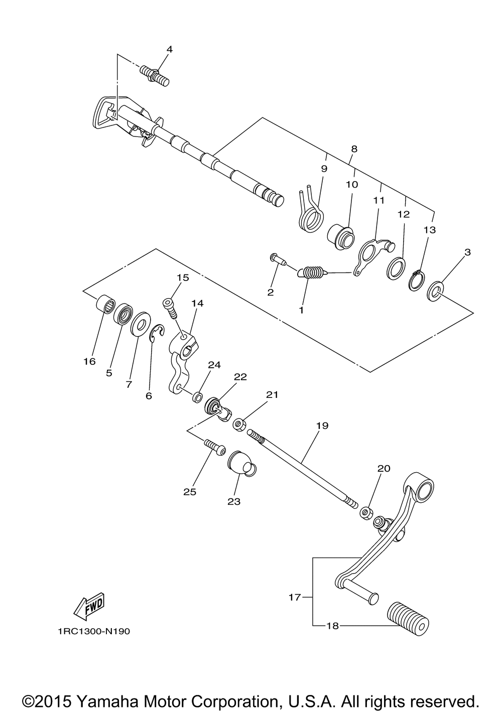 Shift shaft