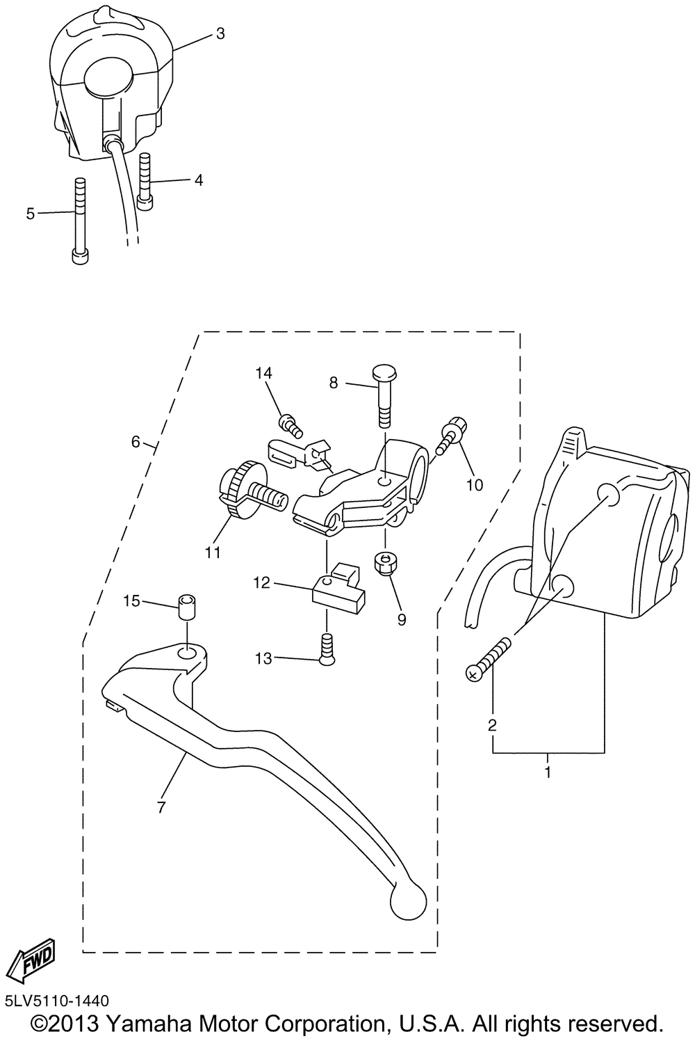 Handle switch lever