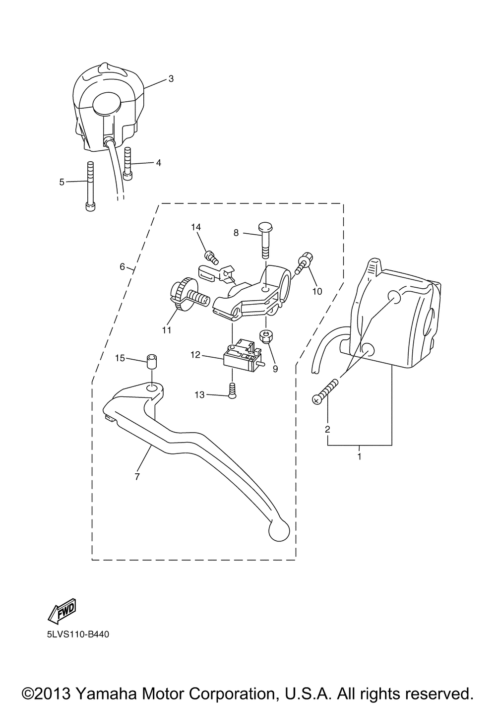 Handle switch lever