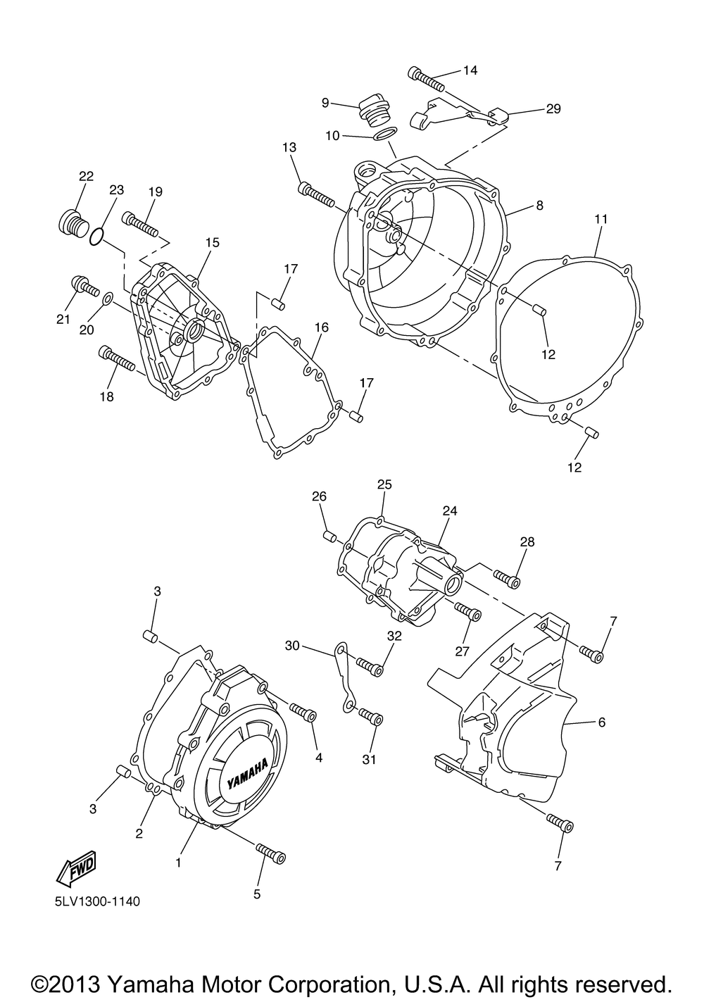 Crankcase cover 1