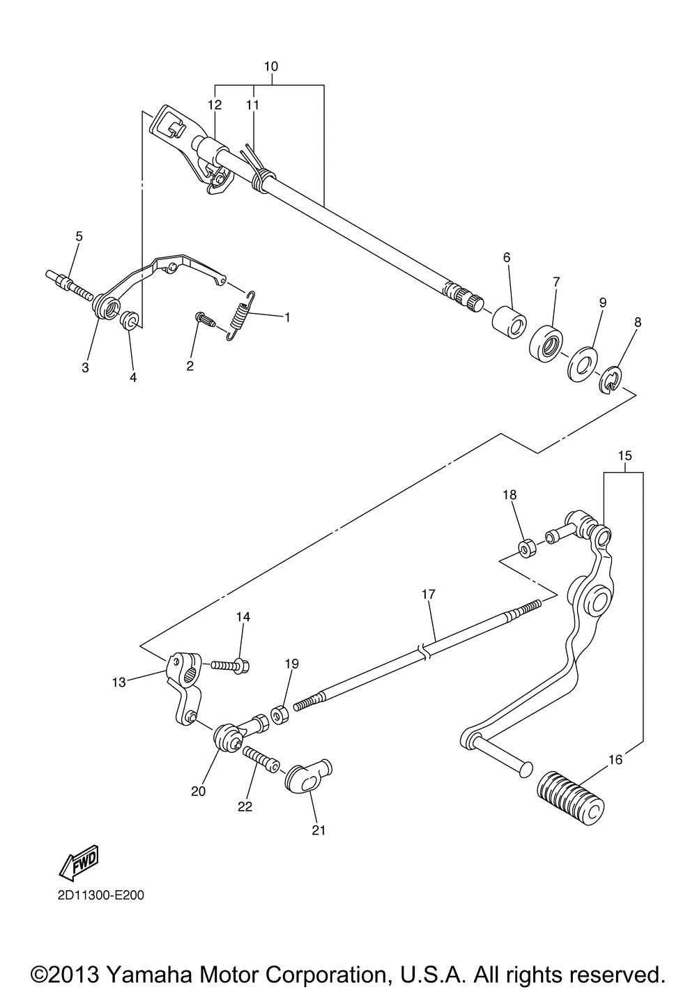 Shift shaft