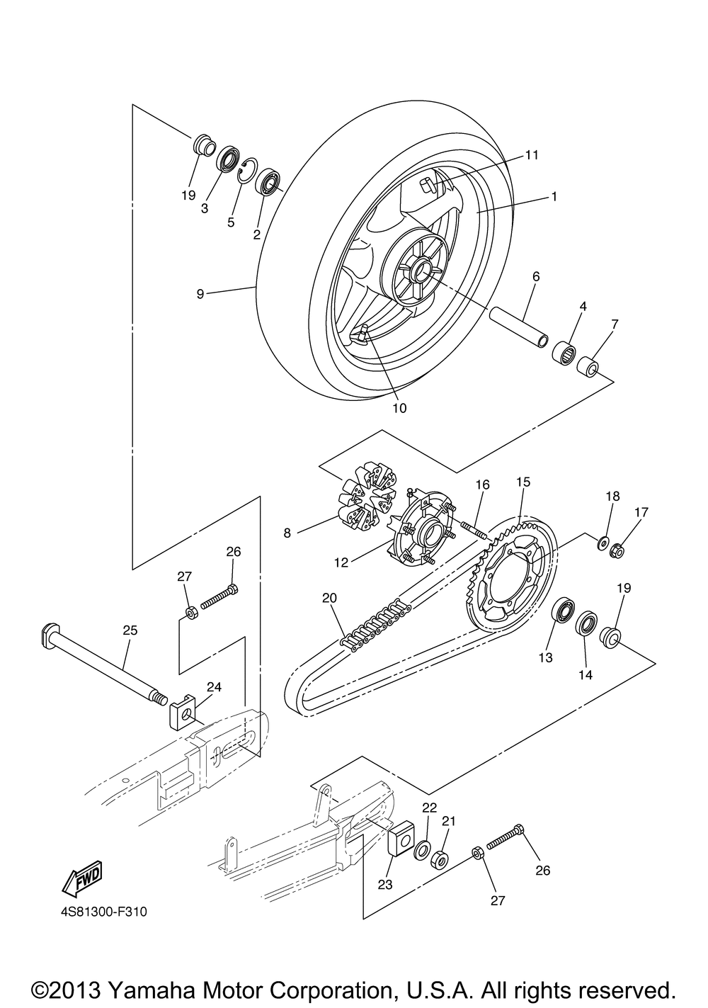 Rear wheel