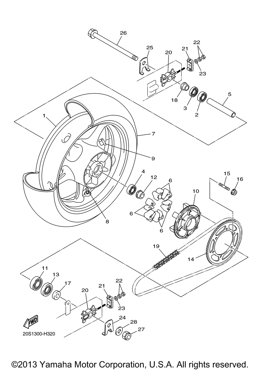 Rear wheel